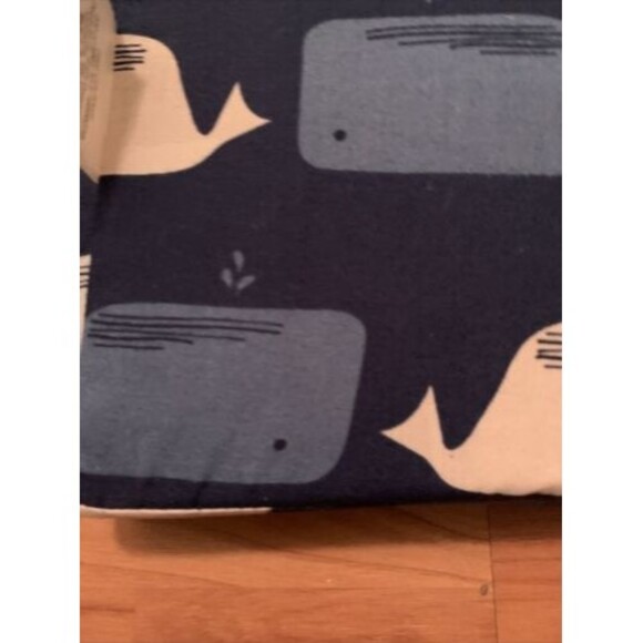 Cloud Island Fitted Crib Sheet Whales 1 Sheet Blue Baby - Picture 9 of 10
